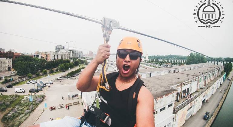 Urban Zipline in Montreal, Canada