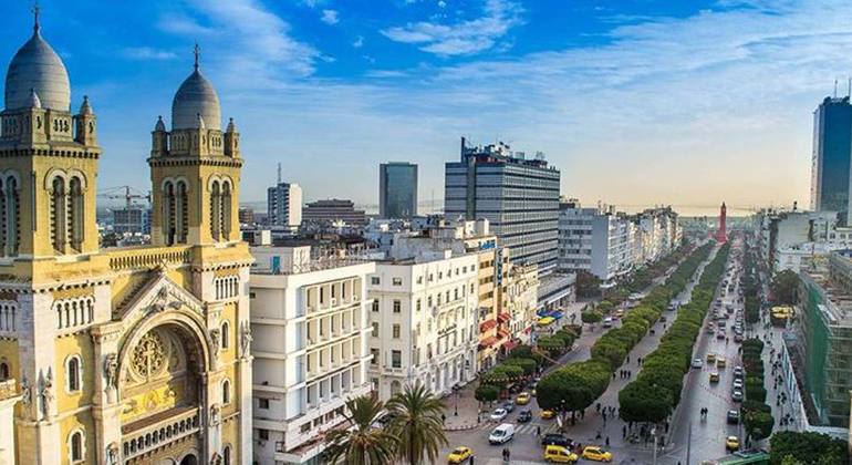Old and Modern Tunis, Tunisia